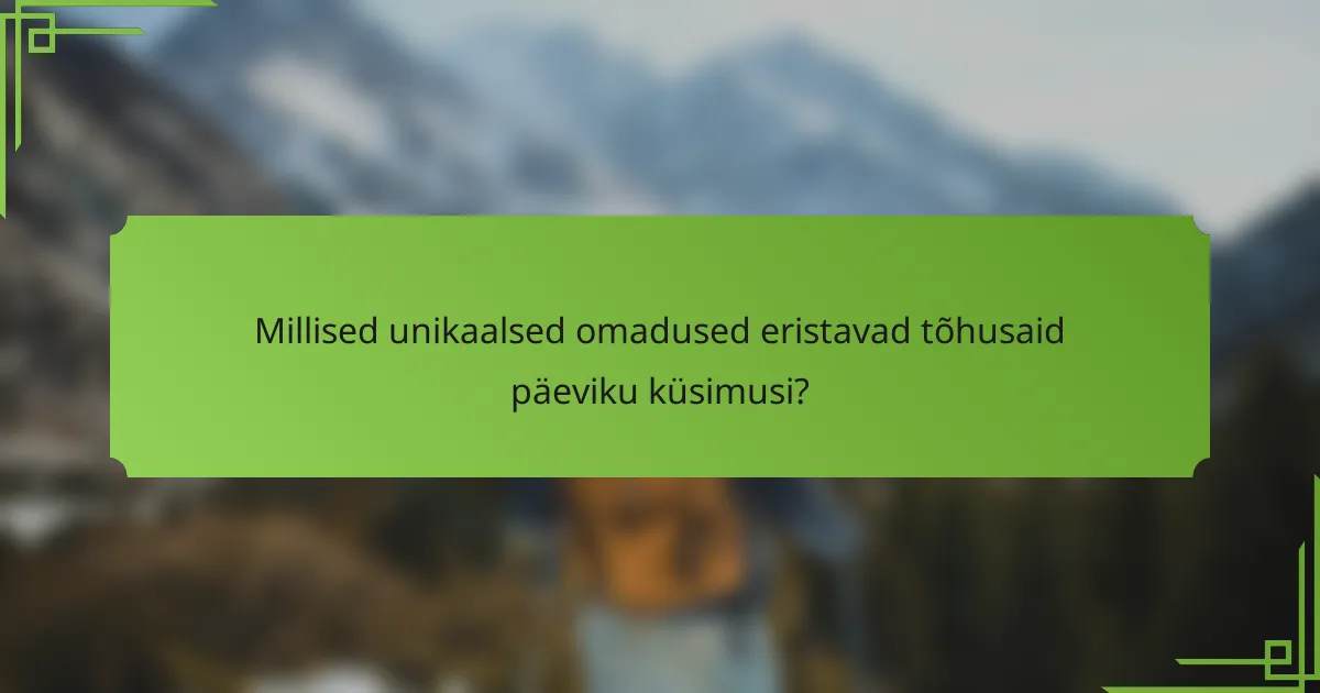 Millised unikaalsed omadused eristavad tõhusaid päeviku küsimusi?